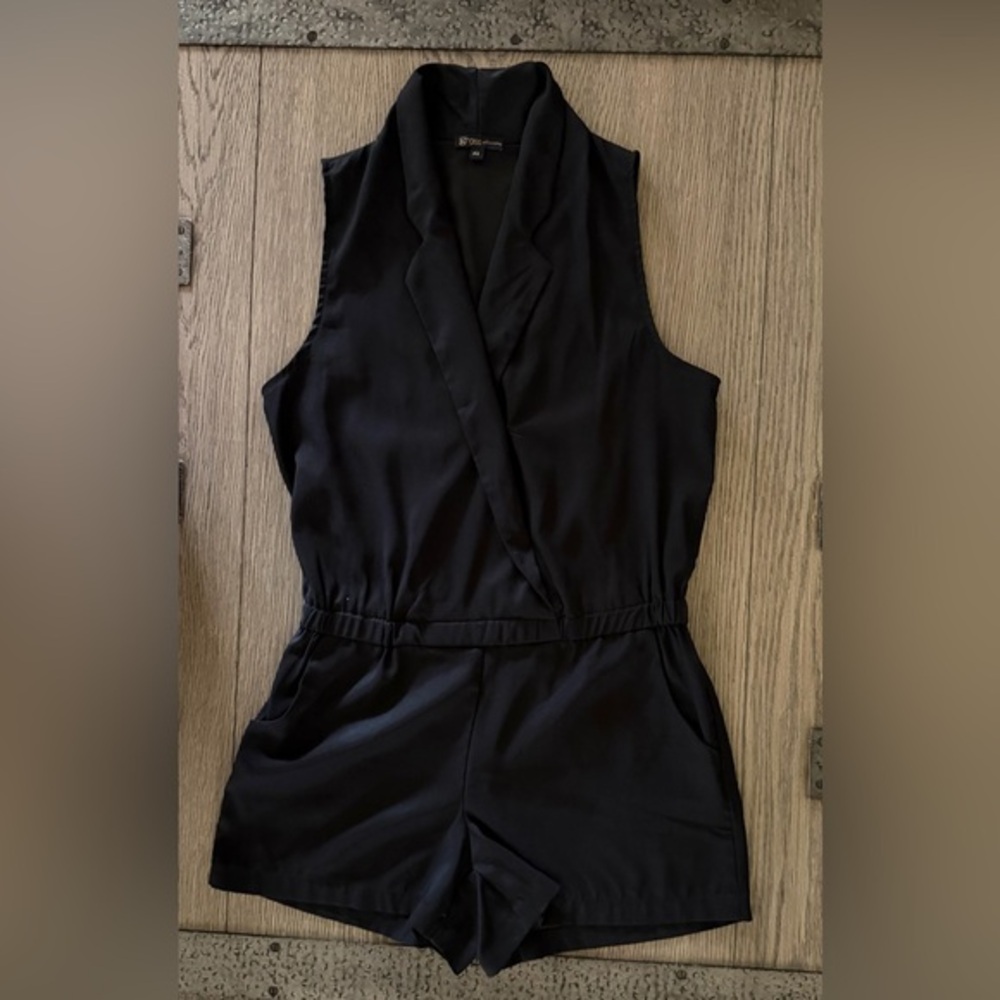 Grass Collection Black Sleeveless Jumpsuit